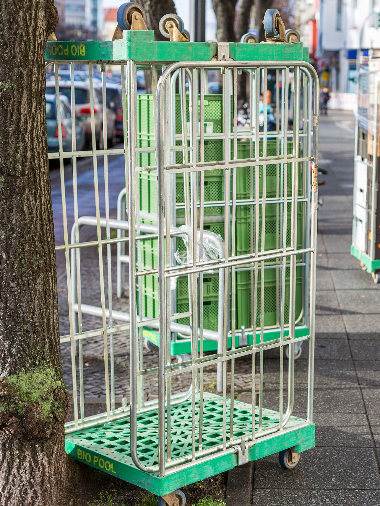 Rollbehälter im Einsatz