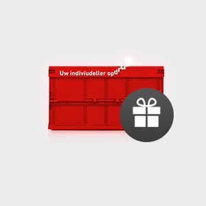 Een gepersonaliseerde vouwbak als geschenk voor u