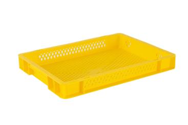 Stacking box Band 50 3 yellow 400 x 300 x 50 mm 