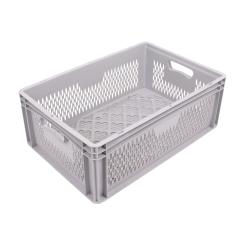 Stapelbehälter Base 6422 2 DG grau 600 x 400 x 220 mm 