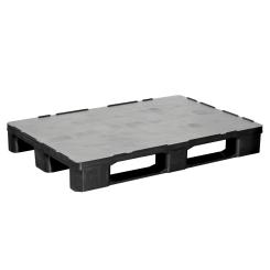 Hygienic pallet 1280 - 2 reg. anthracite 1200 x 800 x 155 mm 