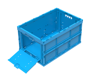 Bac Pliable Falter 6432 V1 K WALTHER-bleu 600 x 400 x 320 mm 