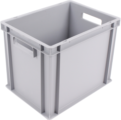 Stacking box Isy 320 DG light grey 400 x 300 x 320 mm 
