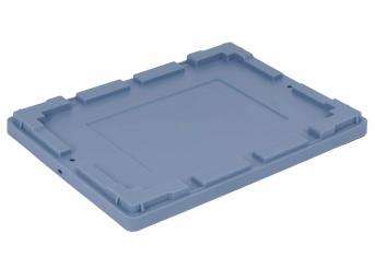 Couvercle coiffant 400 x 300 pour Nestro bleu pigeon 400 x 300 mm 