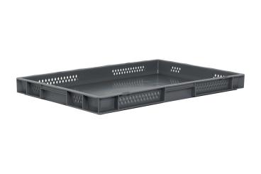Stacking box Dina 50 2 grey 600 x 400 x 50 mm 