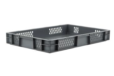 Stacking box Dina 75 2 grey 600 x 400 x 75 mm 