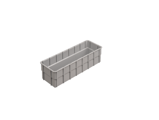 Accessories Inserts 1/2 grey 362 x 131 x 102 mm 