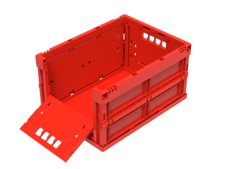 Vouwkrat Falter 4322 V1 K rood 400 x 300 x 220 mm 
