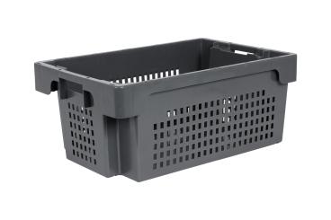 Stack & nest container Tepper 250 2 grey 600 x 400 x 250 mm 