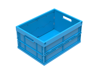 Folding box Folding 4324 WALTHER-blue 475 x 350 x 240 mm 