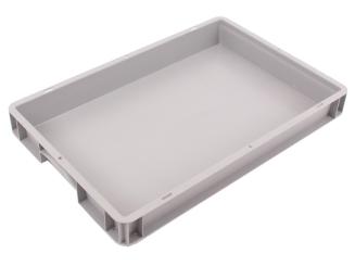 Stacking box Base 6407 1 OG grey 600 x 400 x 70 mm 