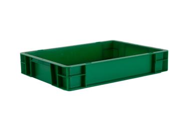 Stacking box Band 75 1 green 400 x 300 x 75 mm 