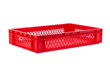 Stacking box Dina 120 2 red 600 x 400 x 120 mm 