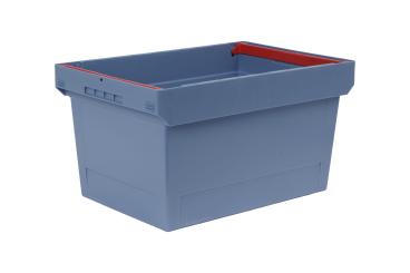 Nestable box Nestro 6432 SB dove blue 600 x 400 x 323 mm 