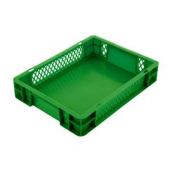 Stacking box Band 75 2 green 400 x 300 x 75 mm 