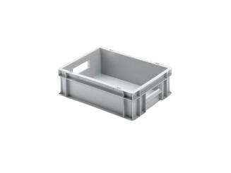 Stacking box Isy 120 DG light grey 400 x 300 x 120 mm 