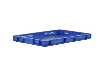 Stacking box Dina 50 2 blue 600 x 400 x 50 mm 