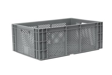 Stacking box Richess 220 2 grey 600 x 400 x 223 mm 