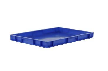 Stacking box Dina 50 1 blue 600 x 400 x 50 mm 