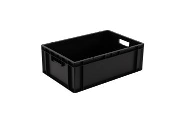 Conductive stacking box Dina 210 1 cond black 600 x 400 x 210 mm 