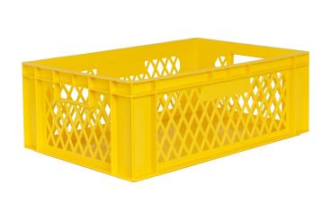 Stacking box Dina 210 2 yellow 600 x 400 x 210 mm 