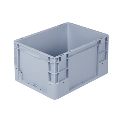 Stapelbak Sil 4322 - gesloten grepen - grijs 400 x 300 x 220 mm 