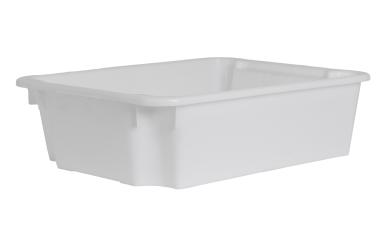 Stacking box Det 8622 matt white 800 x 600 x 220 mm 