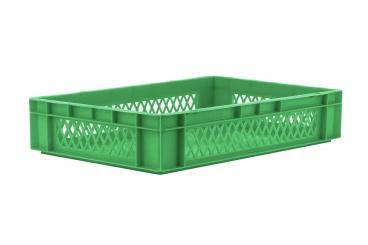 Stacking box Dina 120 2 green 600 x 400 x 120 mm 