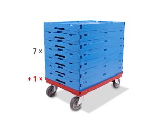 Bac Pliable Lot 1 bleu 