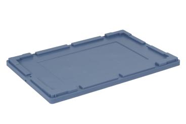 Couvercle coiffant 600 x 400 pour Nestro bleu pigeon 600 x 400 mm 