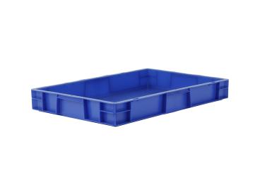 Stacking box Dina 75 1 blue 600 x 400 x 75 mm 