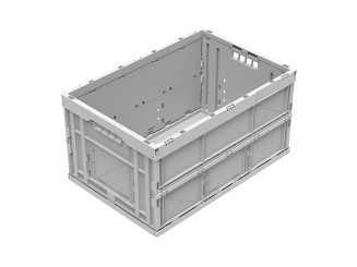 Faltbox Falter 6432 V1 - h.-grau hellgrau 600 x 400 x 320 mm 