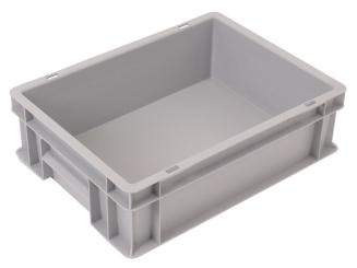 Stacking box Isy 120 OG light grey 400 x 300 x 120 mm 