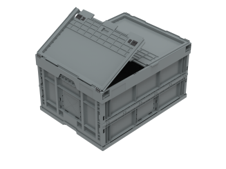 Bac Pliable Falter 8645 V1 DS gris foncé 800 x 600 x 455 mm 