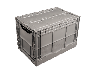 Klappbox Vaun 6440 V1 grau-schwarz 600 x 400 x 400 mm 