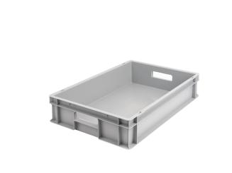 Stacking box Ronny 120 DG light grey 600 x 400 x 120 mm 