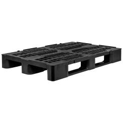 Exportpalette 1280 - 1 NG - Recyclat schwarz 1200 x 800 x 148 mm 