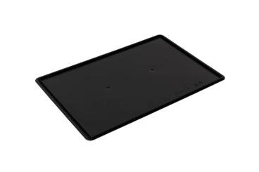 Couvercle à charnières conducteur 600 x 400 pour Dina noir 600 x 400 mm 