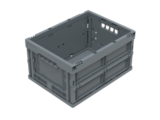 Folding box Folding 4322 V1 Greenline dark grey 400 x 300 x 220 mm 