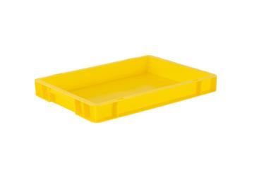 Stacking box Band 50 1 yellow 400 x 300 x 50 mm 
