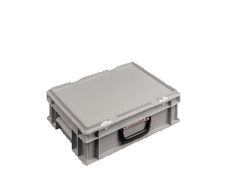 Stacking box Suitcase box 4313 grey 400 x 300 x 132 mm 