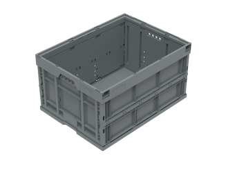 Folding box Folding 8645 V1 dark grey 800 x 600 x 445 mm 