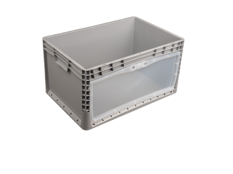 Stacking box Smart 6432 grey 600 x 400 x 320 mm 