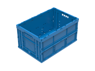 Folding box Folding 6432 V1 blue 600 x 400 x 320 mm 