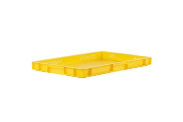Stacking box Dina 50 2 yellow 600 x 400 x 50 mm 