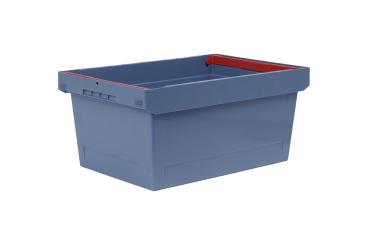 Nestable box Nestro 6427 SB dove blue 600 x 400 x 273 mm 