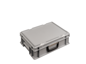 Stacking box Suitcase box 4313 grey 400 x 300 x 132 mm 