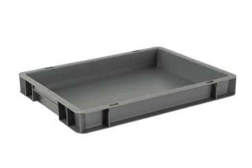 Stacking box Band 50 1 grey 400 x 300 x 50 mm 