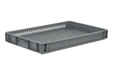 Stacking box Base 6407 2 OG grey 600 x 400 x 70 mm 