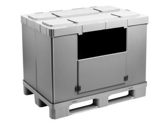 Large folding container Mega-Pack Hybox 1200 grey 1200 x 800 x 940 mm 